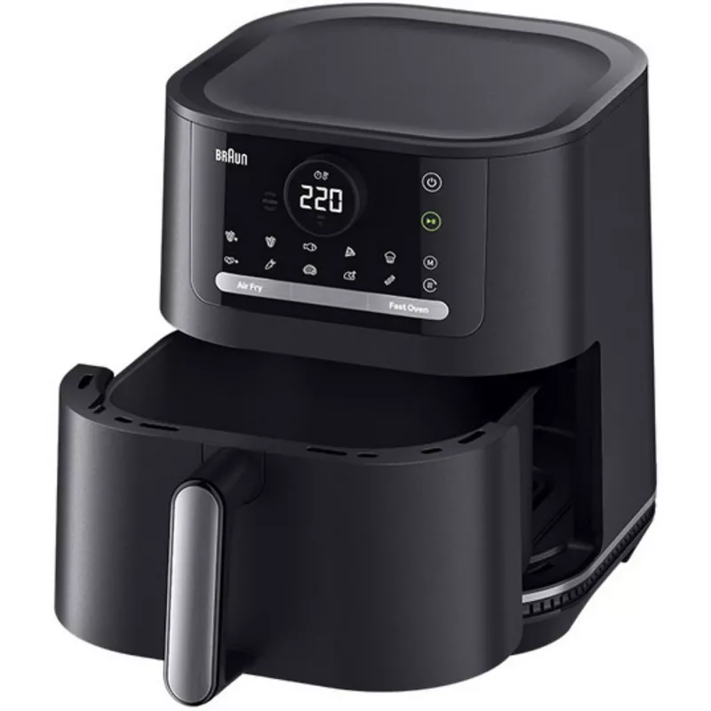Braun HF5050 Single 5.7 L Standgerät 2000 W Heißluftfritteuse Schwarz, Grau