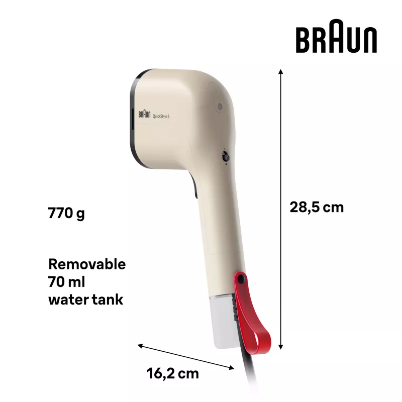 Braun GS 3012 Handdampfglätter 0,07 L 1100 W Beige