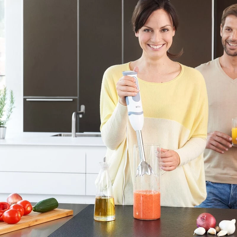 Braun MQ 5235 WH 0,5 L Kochmixer 1000 W Grau, Weiß