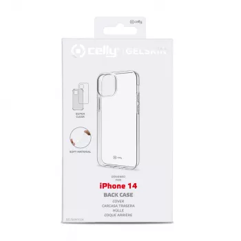 Celly Gelskin Handyhülle 15,5 cm (6,1 Zoll) Cover Transparent