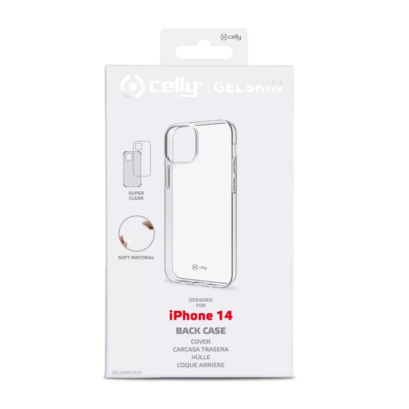 Celly Gelskin Handyhülle 15,5 cm (6,1 Zoll) Cover Transparent