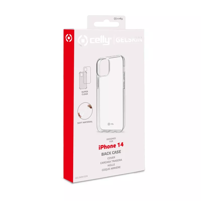Celly Gelskin Handyhülle 15,5 cm (6,1 Zoll) Cover Transparent