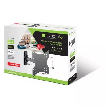 Techly ICA-LCD 2901E TV-Wandhalterung/Ständer 106,7 cm (42 Zoll) Schwarz
