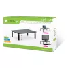 Techly Monitor / Laptop Schreibtischständer Schwarz, Freistehend, 20 kg, Höhenverstellung, Schwarz