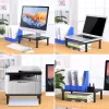 Techly Monitor / Laptop Schreibtischständer Schwarz, Freistehend, 20 kg, Höhenverstellung, Schwarz