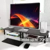Techly Monitor / Laptop Schreibtischständer Schwarz, Freistehend, 20 kg, Höhenverstellung, Schwarz