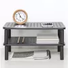 Techly Monitor / Laptop Schreibtischständer Schwarz, Freistehend, 20 kg, Höhenverstellung, Schwarz