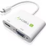 Techly Mini DisplayPort auf HDMI/VGA Adapter, 0,15 m, Mini DisplayPort, HDMI + VGA (D-Sub), Stecker, Buchse, 1920 x 1200 Pixel
