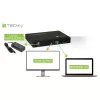 Techly HDMI 4x1 Multiviewer mit nahtlosem Umschalter, HDMI, Metall, Schwarz, 60 Hz, 1080p, 2,25 Gbit/s