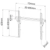 Techly ICA-PLB-133LTY 165.1 cm (65 Zoll) Schwarz