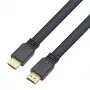 Techly HDMI 2.0 Flachkabel High Speed mit Ethernet A/A M/M 1m