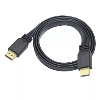 Techly HDMI 2.0 Flachkabel High Speed mit Ethernet A/A M/M 1m