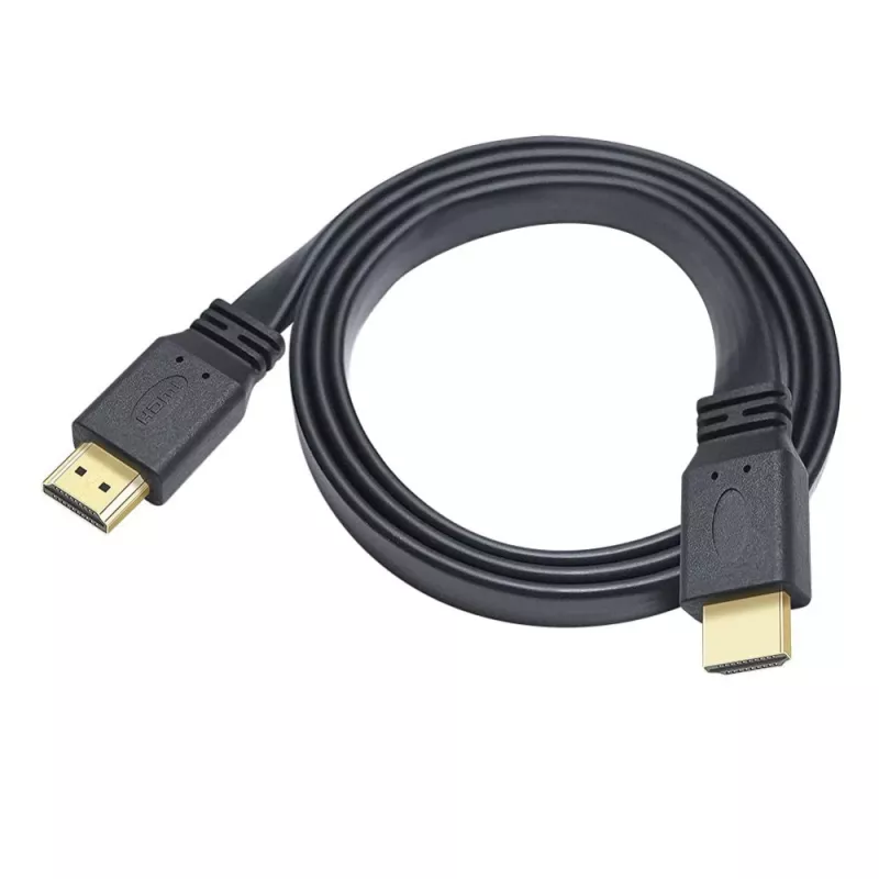 Techly HDMI 2.0 Flachkabel High Speed mit Ethernet A/A M/M 1m