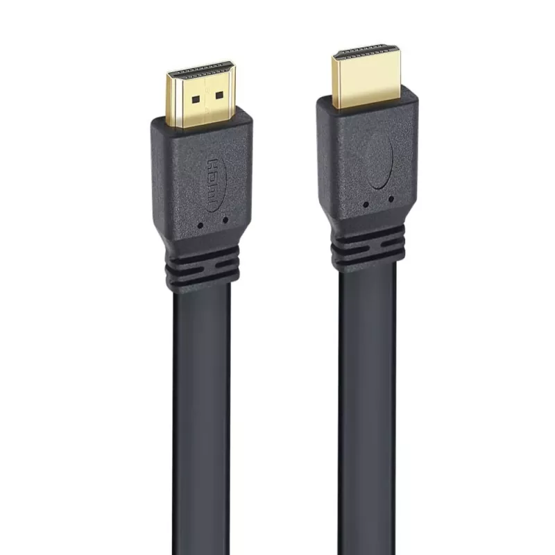 Techly HDMI 2.0 Flachkabel High Speed mit Ethernet A/A M/M 1m