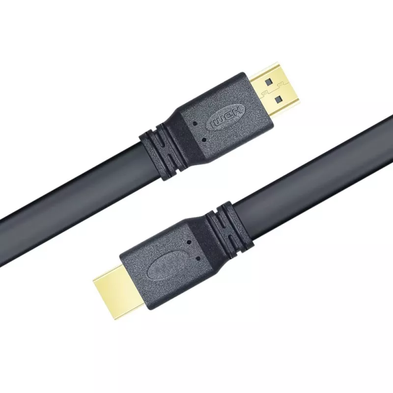 Techly HDMI 2.0 Flachkabel High Speed mit Ethernet A/A M/M 1m