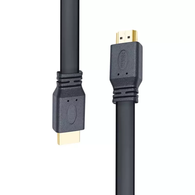 Techly HDMI 2.0 Flachkabel High Speed mit Ethernet A/A M/M 1m