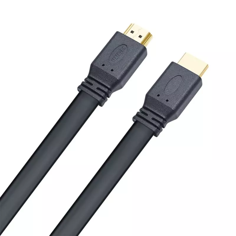 Techly HDMI 2.0 Flachkabel High Speed mit Ethernet A/A M/M 1m