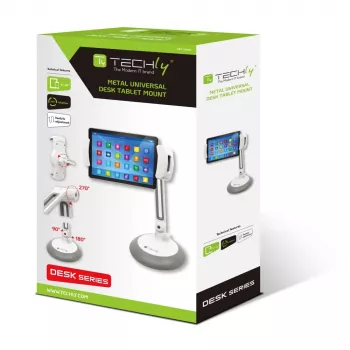 Techly Universal Desktop Stand für Smartphone und Tablet bis zu 10 Zoll