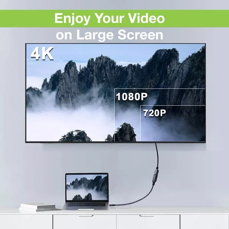 Techly HDMI High Speed mit Ethernet Verlängerungskabel 4K 60Hz M/B 1,8 m