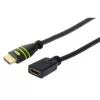Techly HDMI High Speed mit Ethernet Verlängerungskabel 4K 60Hz M/B 3,0 m