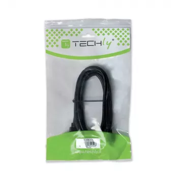 Techly HDMI High Speed mit Ethernet-Verlängerungskabel 4K 60 Hz Stecker/Buchse 5,0 m