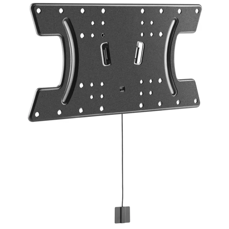 Techly schlank Wandhalterung für OLED-TV 32-65 Zoll Schwarz, 81,3 cm (32 Zoll), 165,1 cm (65 Zoll), 30 kg, 100 x 100 mm, 400 x 200 mm, Schwarz