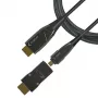 Techly HDMI A/A Micro HDMI AOC Glasfaserkabel 4K 20m, 20 m, HDMI Typ A (Standard), HDMI Typ D (Micro), 3D, 18 Gbit/s, Schwarz