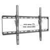 Techly Feste Wandhalterung LED TV LCD 40-65 Zoll, 165,1 cm (65 Zoll), 200 x 200 mm, 600 x 400 mm, -12 – 0°, Metall, Schwarz