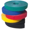 Techly Klettband-Rolle Kabelmanagement Länge 10 m Breite 20 mm Schwarz
