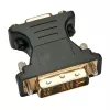 Techly DVI-Stecker/VGA-Buchse Analoger Videoadapter Schwarz, DVI-A, VGA, Schwarz