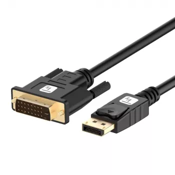 Techly ICOC DSP-C12-030P Videokabeladapter 3 m DisplayPort DVI-D Schwarz