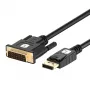Techly ICOC DSP-C12-030P Videokabeladapter 3 m DisplayPort DVI-D Schwarz