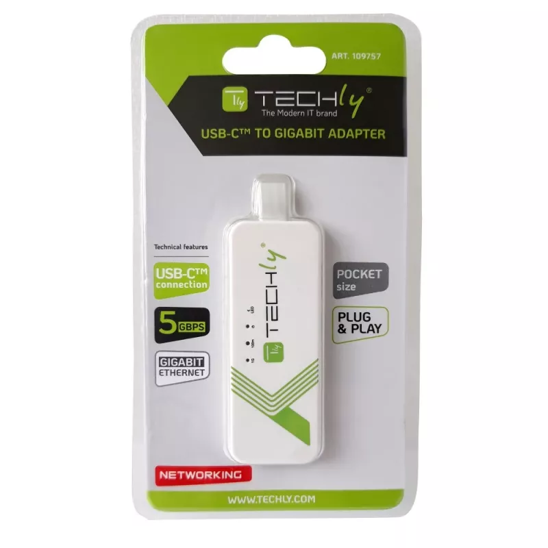 Techly IADAP USB31-ETGIGA3 Netzwerkkarte Ethernet 5000 Mbit/s