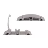 Dataflex Addit Kabelbrücke 60 cm – gerade 402, Kabelbrücke, Silber, Aluminium, 500 kg, 2 cm, 145 mm