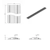 Dataflex 31.423 Kabelkanalsystem Aluminium 1,5 m