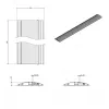 Dataflex 31.453 Kabelkanalsystem Aluminium 1,18 m