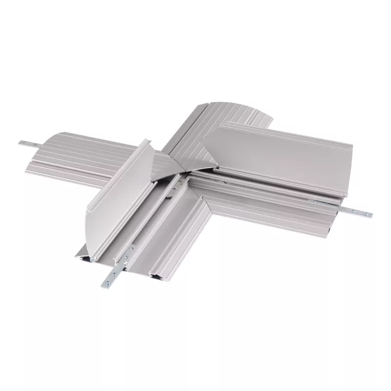 Dataflex Addit Kabelschutz - Kreuzverbindung 472, Kabelschutz, Silber, Aluminium, 500 kg, 2 cm, 260 mm
