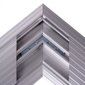 Dataflex Addit Kabelbrücke - Eckverbindung 482, Silber, Aluminium, 500 kg, 2 cm, 203 mm, 305 mm