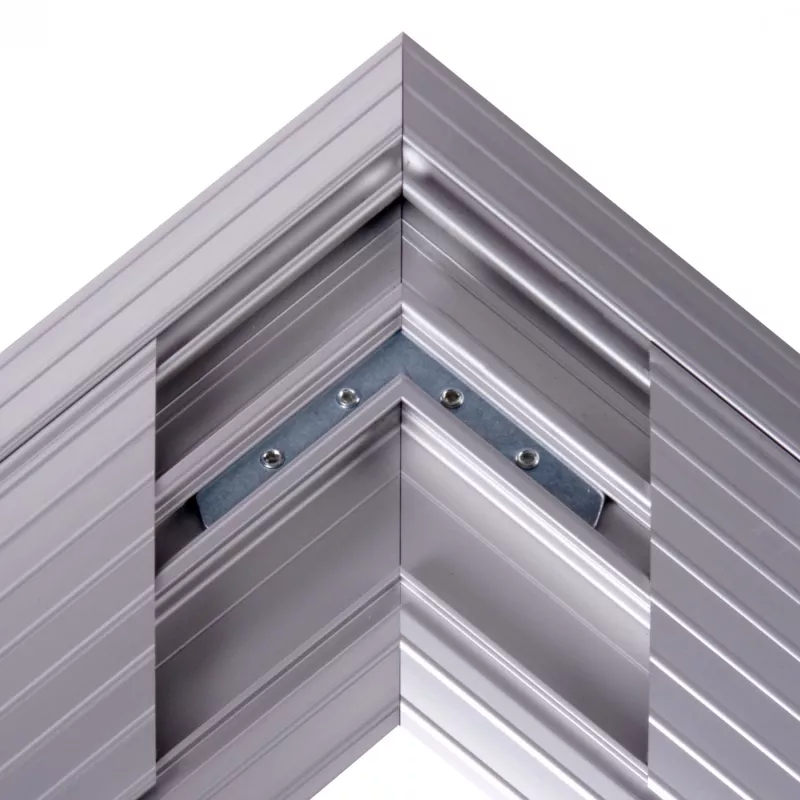 Dataflex Addit Kabelbrücke - Eckverbindung 482, Silber, Aluminium, 500 kg, 2 cm, 203 mm, 305 mm