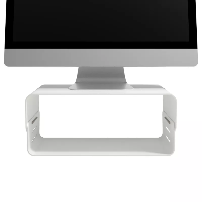 Dataflex Addit Bento® Monitorerhöhung - verstellbar 120, freistehend, 20 kg, Höhenverstellung, Grau, Weiß