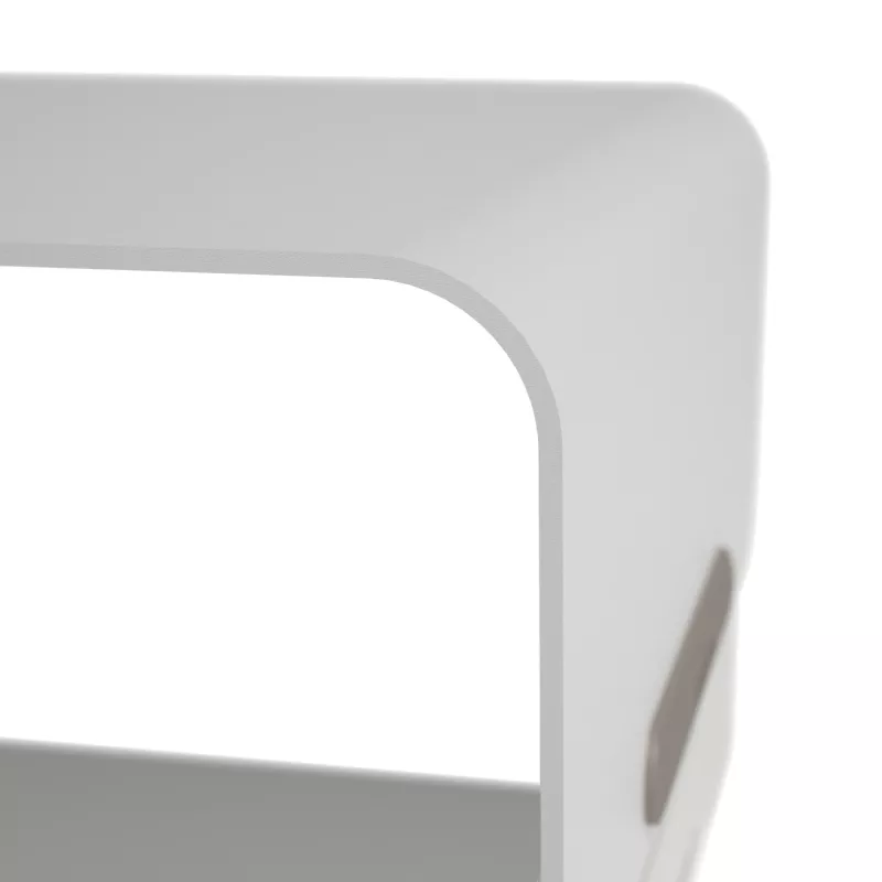 Dataflex Addit Bento® Monitorerhöhung - verstellbar 120, freistehend, 20 kg, Höhenverstellung, Grau, Weiß