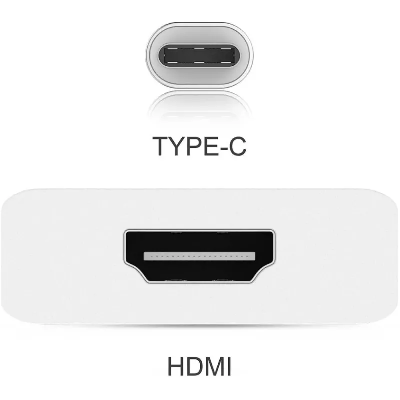 Techly Konverterkabel Adapter USB 3.1 Typ C auf HDMI 1.4, 3.2 Gen 2 (3.1 Gen 2), USB Typ-C, HDMI-Ausgang