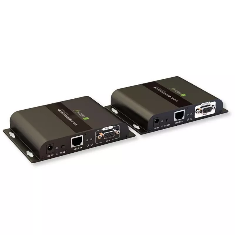 Techly IDATA EXTIP-383V AV-Extender AV-Sender & -Empfänger Schwarz