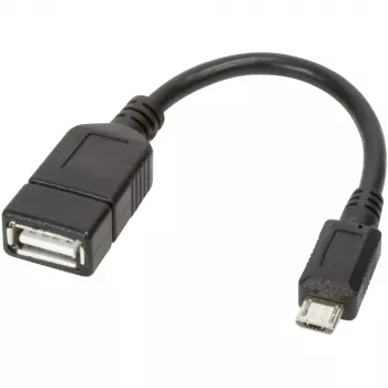 Techly USB2.0 OTG-Kabel A-Buchse / Micro-B-Stecker 0,2 m ICOC UOTG-194