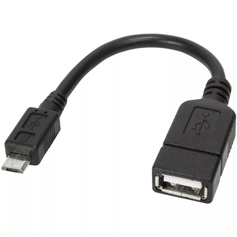 Techly USB2.0 OTG-Kabel A-Buchse / Micro-B-Stecker 0,2 m ICOC UOTG-194