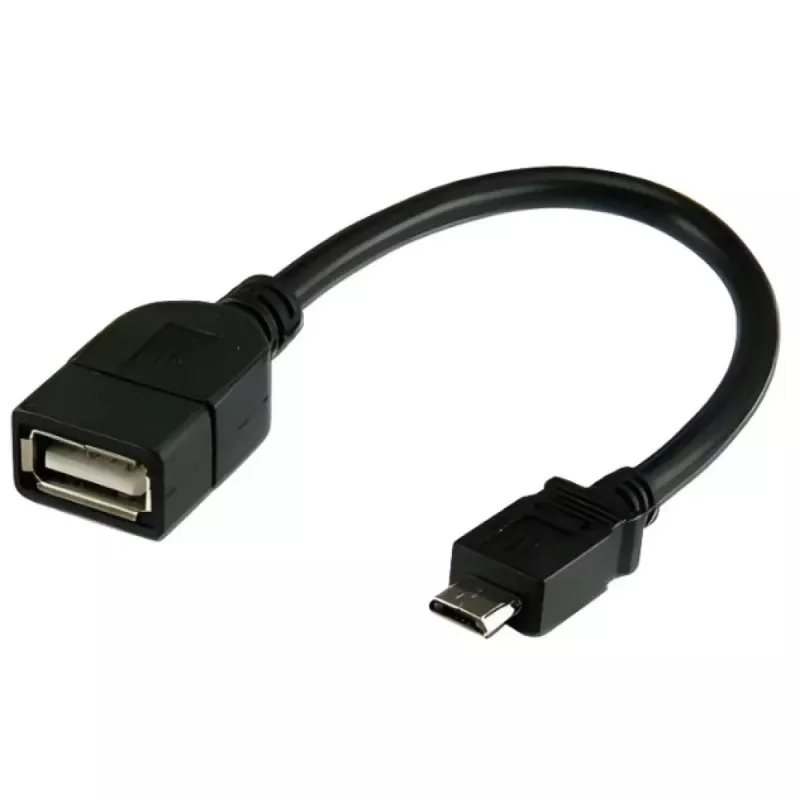 Techly USB2.0 OTG-Kabel A-Buchse / Micro-B-Stecker 0,2 m ICOC UOTG-194