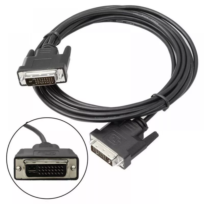 Techly Monitorkabel DVI Analog Digital M/M Dual Link 1,8 m (DVI-I) ICOC DVI-8900