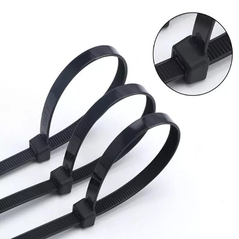 Techly ISWT-14235-BK Nylon-Kabelbinder, 142 x 3,5 mm, 100 Stück, Schwarz