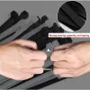 Techly ISWT-14235-BK Nylon-Kabelbinder, 142 x 3,5 mm, 100 Stück, Schwarz
