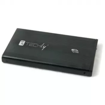 Techly Externes Gehäuse USB 3.0 2,5″ SATA I-CASE SU3-25B, 2,5 Zoll, Serial ATA, 5 Gbit/s, Schwarz